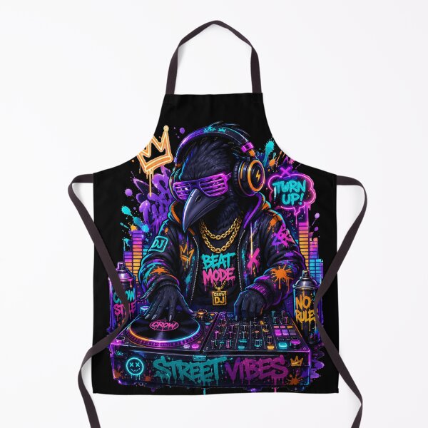 Item preview, Crow Urban DJ – Funny Graffiti Bird Street Art Music Lover T-Shirt designed and sold by NAJURE.