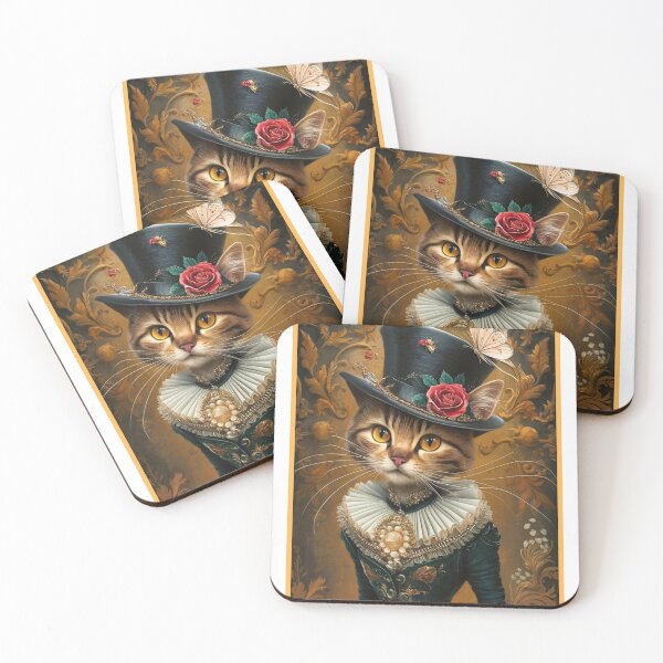Item preview, Victorian Feline in Hat designed and sold by RWCarpenter.