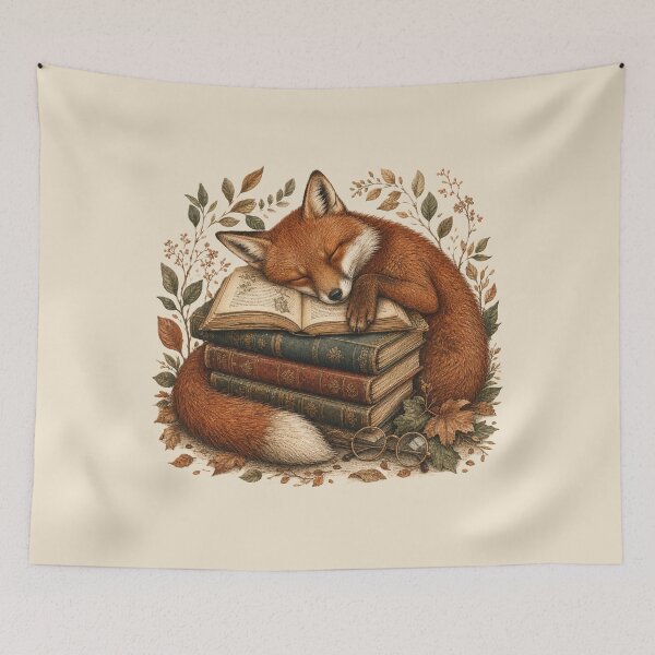 Item preview, Sleepy Fox on Books designed and sold by PixelToPress.