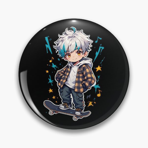 Item preview, Skater Chibi Boy Sticker designed and sold by Radhestore.