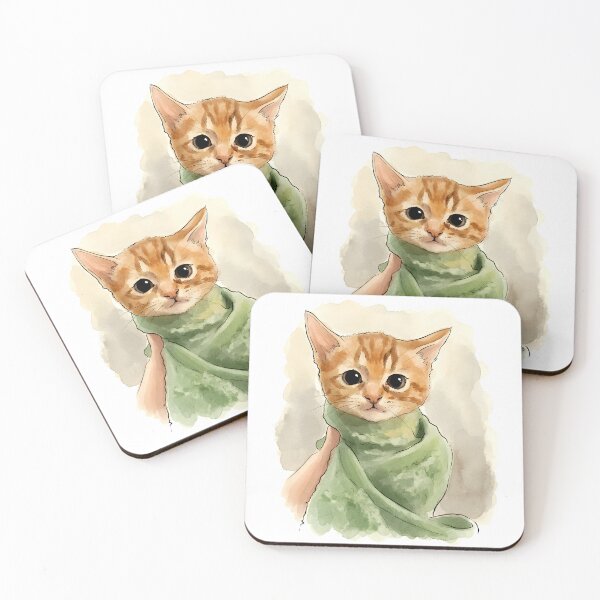 Item preview, Kitten in a towel meme designed and sold by Sommer Studio Designs.