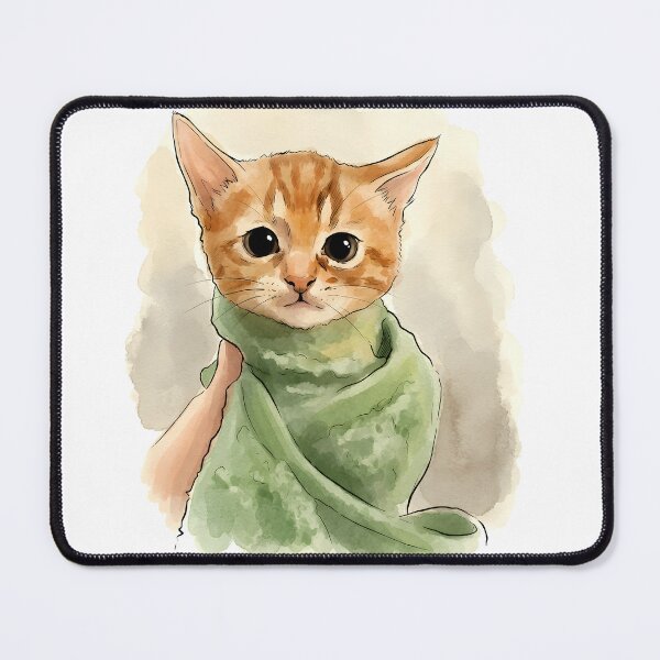 Item preview, Kitten in a towel meme designed and sold by Sommer Studio Designs.