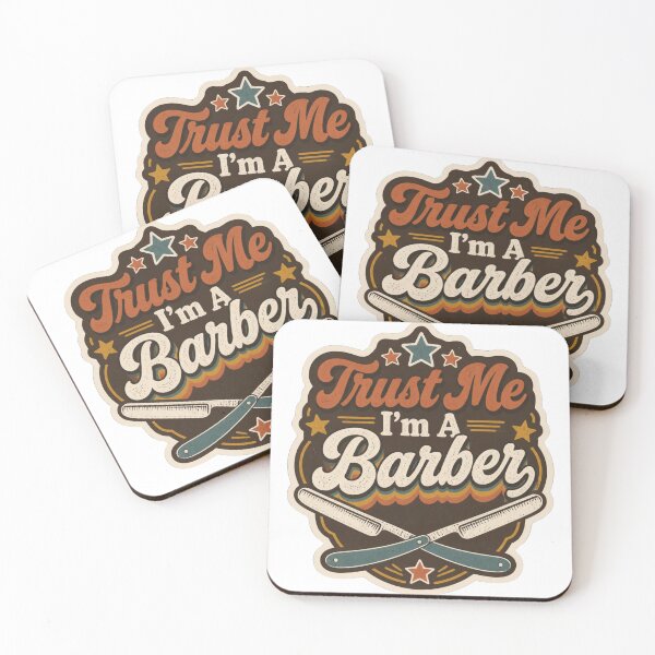 Item preview, Funny Trust Me I'm A Barber Vintage Retro Badge designed and sold by Barber MD Culture.