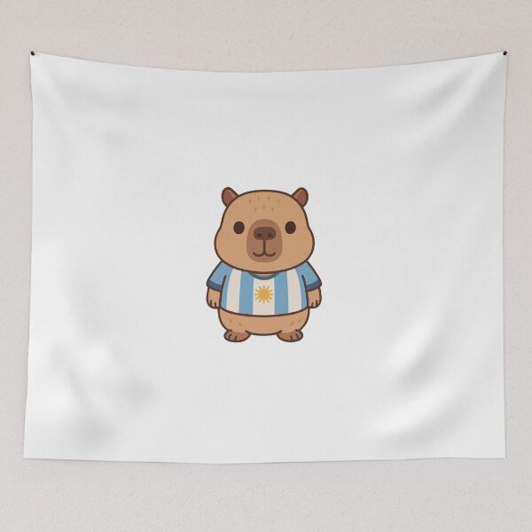 Item preview, Cute Capybara Argentina Jersey | Kawaii Football Capy designed and sold by Pukianjay.