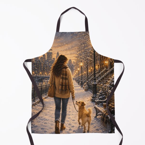 Item preview, Cozy Winter Evening Walk with My Best Friend designed and sold by LinaDesign Store.