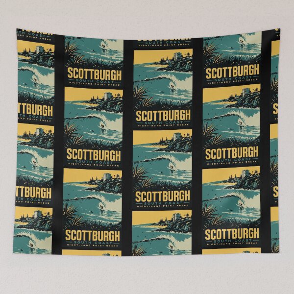 Item preview, Scottburgh South Coast Surfing Retro Art designed and sold by d247.