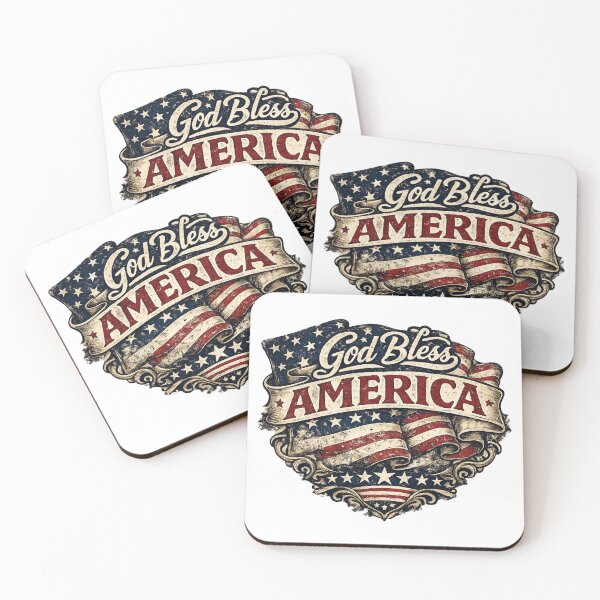 Item preview, 251 Anniversary of the USA - God Bless America – Vintage Patriotic Sticker designed and sold by Collins Design.