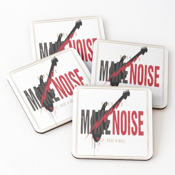 Item preview, Born To Make Noise – Grunge Rock Guitar Lightning Design designed and sold by Midnight Veil Designs.