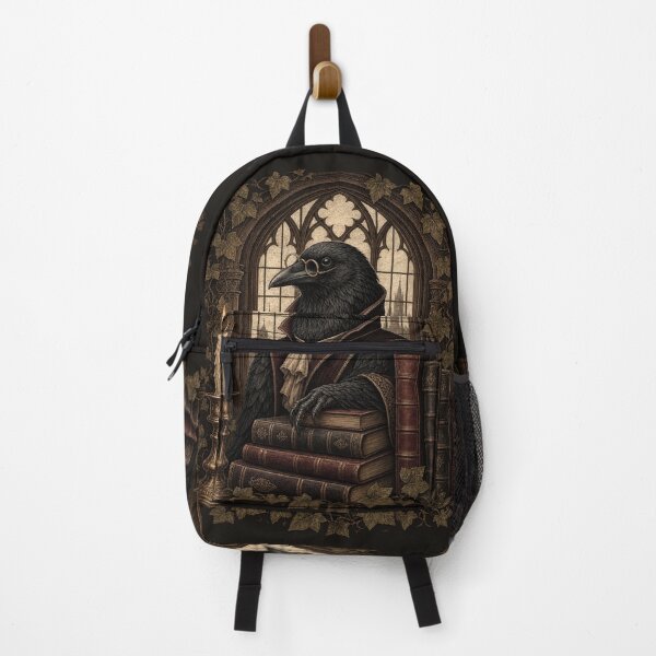 Item preview, Raven Librarian Dark Academia designed and sold by PixelToPress.