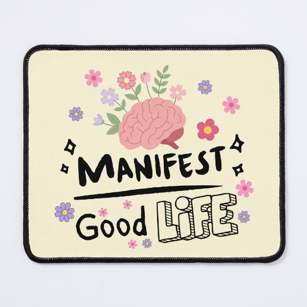 Item preview, Cute positive manifestation quote floral design element designed and sold by AESTHETIC-FLAIR.