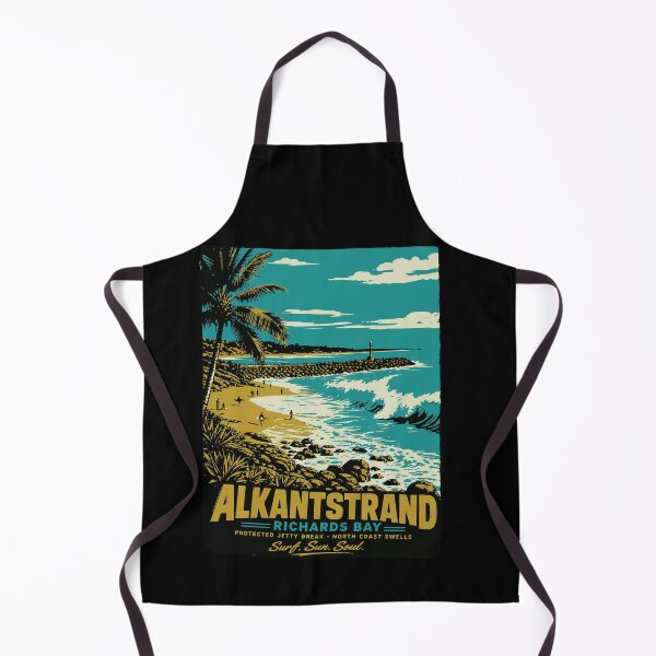 Item preview, Alkantstrand Richards Bay Surf Beach Retro Art designed and sold by d247.
