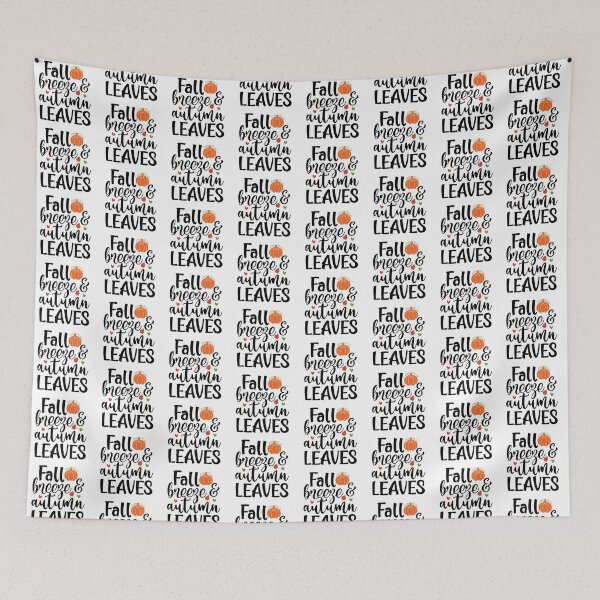 Item preview, Fall Breeze And Autumn Leaves - Cozy Season Quote designed and sold by FuzionRaptor.