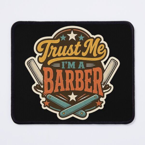 Item preview, Retro Bold Trust Me I'm A Barber Vintage Badge designed and sold by Barber MD Culture.