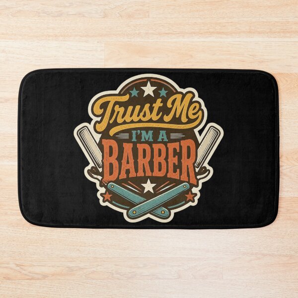 Item preview, Retro Bold Trust Me I'm A Barber Vintage Badge designed and sold by Barber MD Culture.