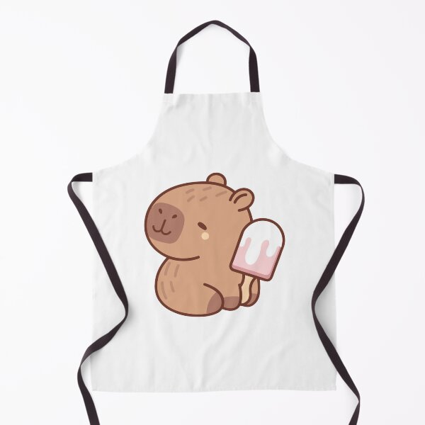 Item preview, Cute Capybara with Ice Cream | Kawaii Summer Popsicle designed and sold by Pukianjay.