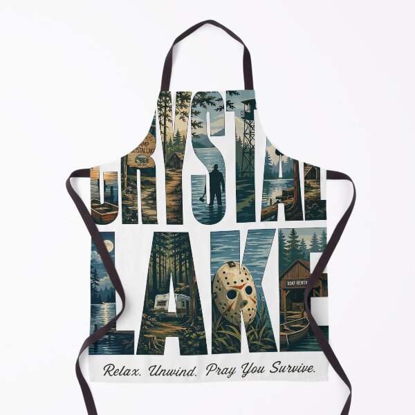 Item preview, Crystal Lake Vintage Travel Poster | Retro Summer Camp Horror Tribute designed and sold by Coldink.
