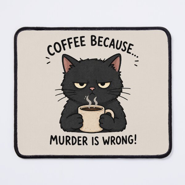 Item preview, Coffee Because Murder Wrong designed and sold by MonkiFlipp.