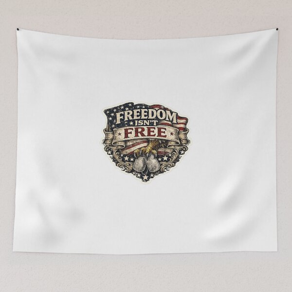 Item preview,   251 Anniversary of the USA - Freedom Isn't Free – Vintage Patriotic USA Sticker designed and sold by Collins Design.
