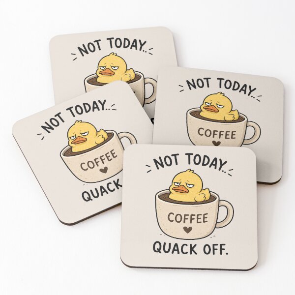 Item preview, Not Today Quack Off Coffee designed and sold by MonkiFlipp.