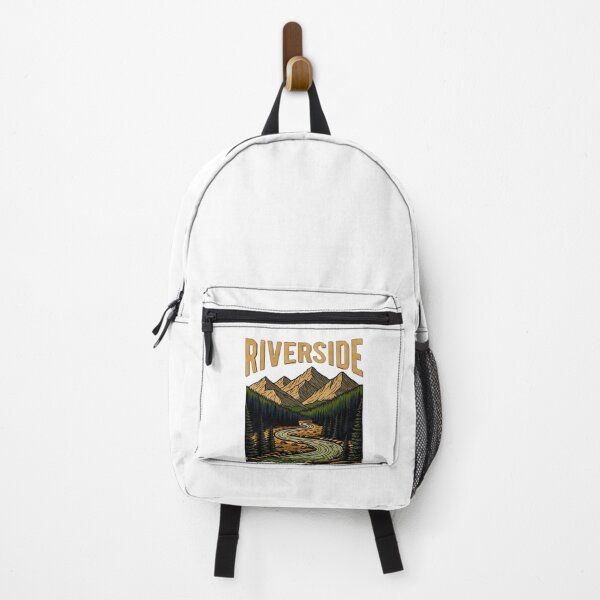 Item preview, Riverside Mountain Landscape Vintage designed and sold by ReginaSeidman.
