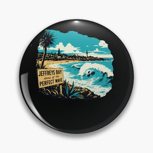 Item preview, Jeffreys Bay Surfing Perfect Wave Retro Art designed and sold by d247.
