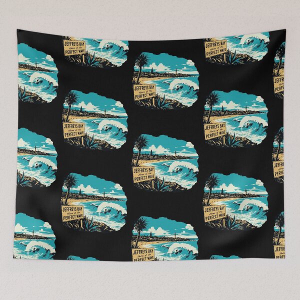 Item preview, Jeffreys Bay Surfing Perfect Wave Retro Art designed and sold by d247.