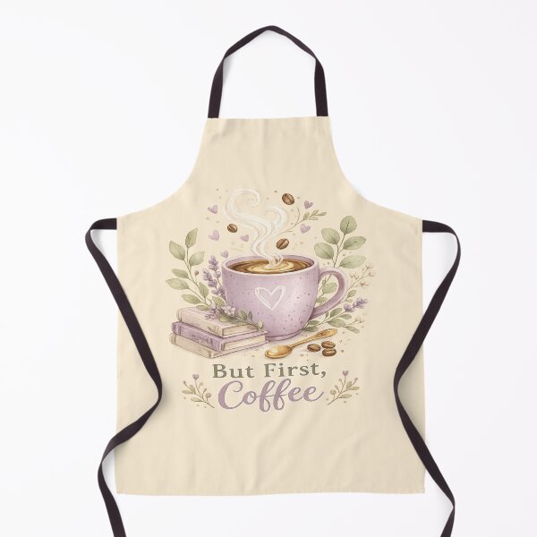 Item preview, But First, Coffee | Cozy Lavender Watercolor Coffee Mug | Cottagecore Coffee Lover Gift designed and sold by NovaNest Studio.