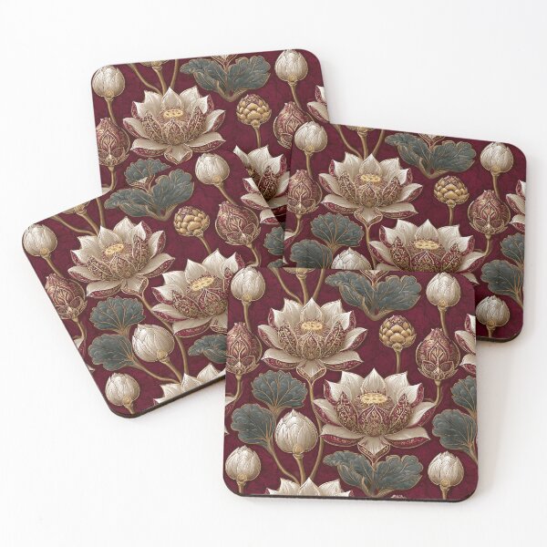 Item preview, Radiant Lotus Floral  - Flower Garden Pattern - Christmas Gifts For Boyfriend designed and sold by RoyalStarsPatts.