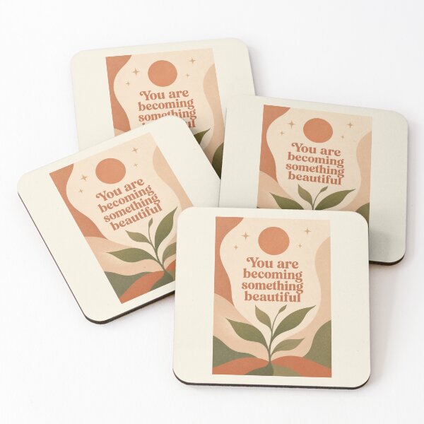 Item preview, You Are Becoming Something Beautiful – Retro Boho Poster designed and sold by Cerys-GS.