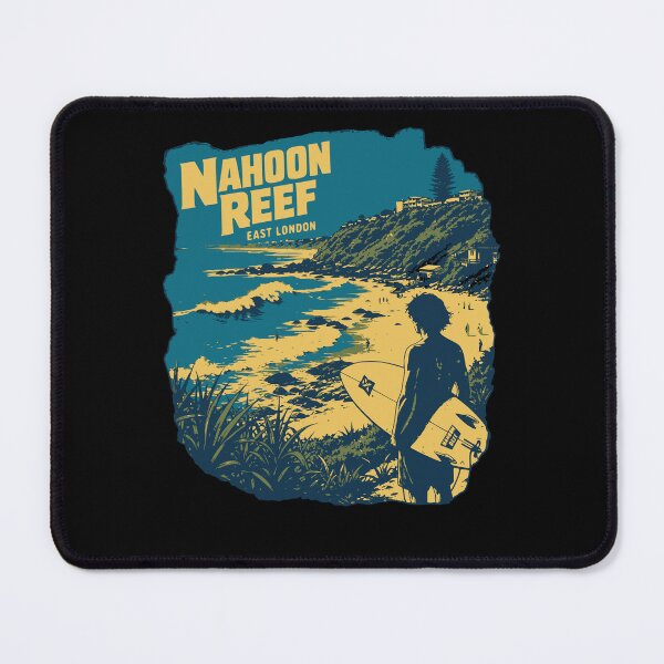 Item preview, Nahoon Reef East London Surfing Retro Beach Art designed and sold by d247.