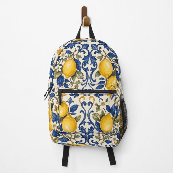 Item preview, Mediterranean Lemon Tile Garden designed and sold by PixelToPress.