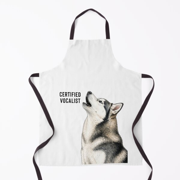Item preview, Certified Vocalist Husky | Funny Watercolor Dog Illustration designed and sold by PAPIRO SIGLO XXI.
