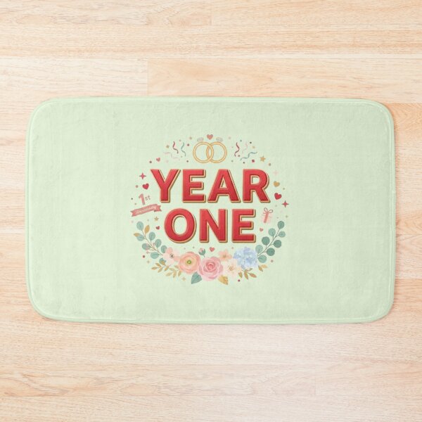Item preview, Year One First Anniversary Sticker Tee Gifts Item designed and sold by Love & Papercraft  ⭐️⭐️⭐️.