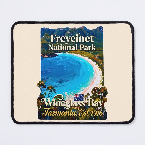 Item preview, Freycinet Wineglass Bay Vintage Art designed and sold by EvergreenPark - Tee Studio.