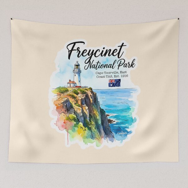 Item preview, Freycinet Cape Tourville Lighthouse designed and sold by EvergreenPark - Tee Studio.