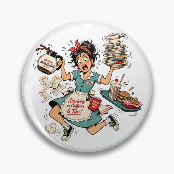 Item preview, Waitress  designed and sold by pikeprints.