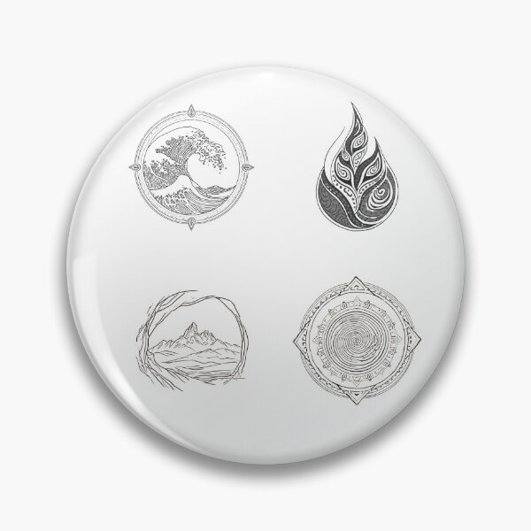 Item preview, Ancient Elemental Spirits - 4 Elements Sacred Geometry Graphic designed and sold by Pace & Layer.
