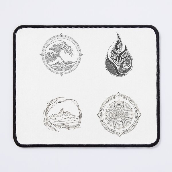 Item preview, Ancient Elemental Spirits - 4 Elements Sacred Geometry Graphic designed and sold by Pace & Layer.