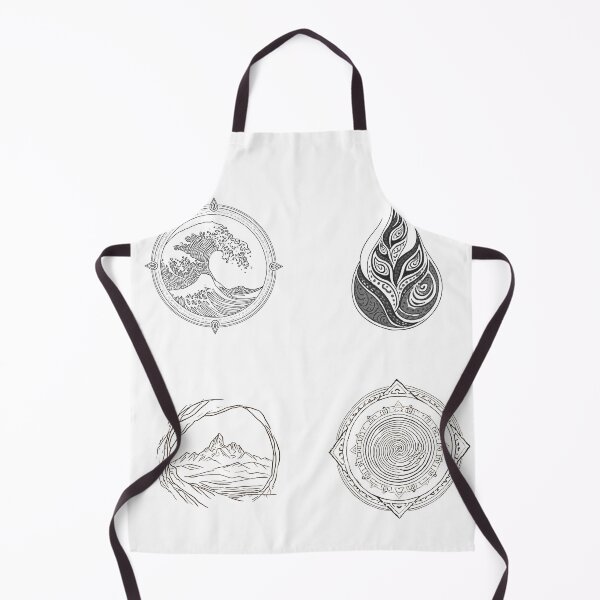 Item preview, Ancient Elemental Spirits - 4 Elements Sacred Geometry Graphic designed and sold by Pace & Layer.