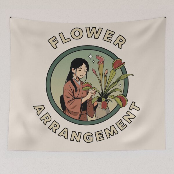 Item preview, Carnivorous Ikebana Flower Arrangement designed and sold by SakuraHaven.