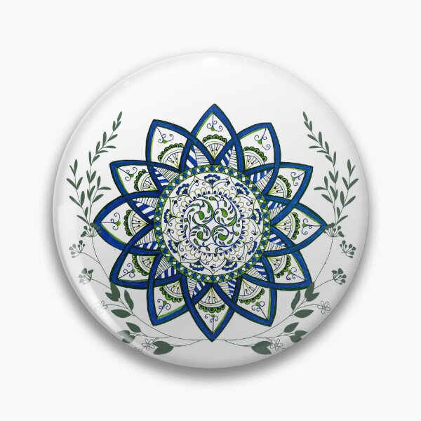 Item preview, Botanical Mandala with Fine Leaf Foliage designed and sold by Natashalovesart.