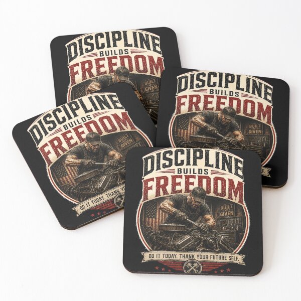 Item preview, Discipline Builds Freedom - Vintage Mechanic Motivation T-Shirt designed and sold by DomKo10.