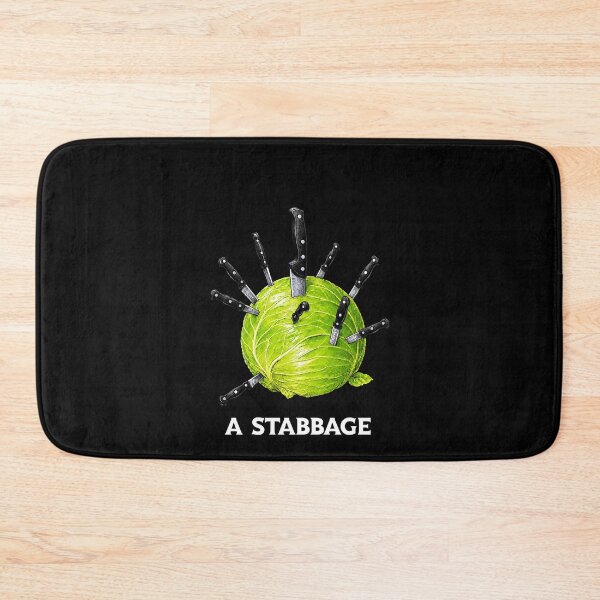 Item preview, A Stabbage Funny Cabbage Knife Pun designed and sold by elderberry.