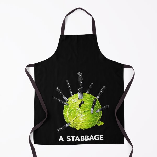 Item preview, A Stabbage Funny Cabbage Knife Pun designed and sold by elderberry.