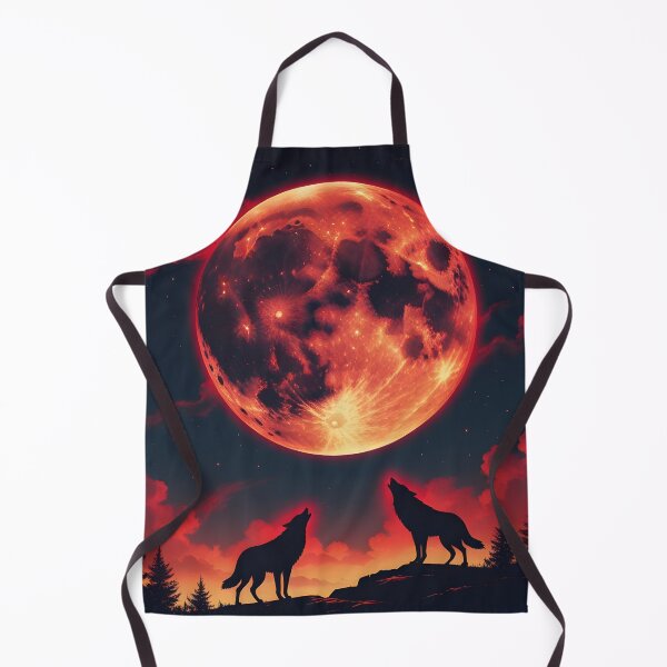 Item preview, Blood Moon Eclipse Silhouette - Celestial Night Sky designed and sold by nuwanari.
