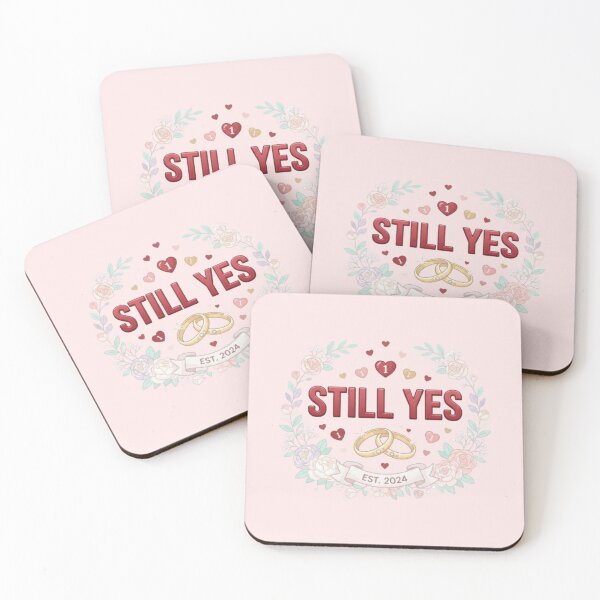 Item preview, Romantic Still Yes Marriage Anniversary Tee Sticker gifts designed and sold by Love & Papercraft  ⭐️⭐️⭐️.