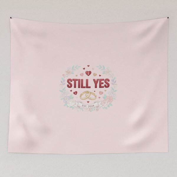 Item preview, Romantic Still Yes Marriage Anniversary Tee Sticker gifts designed and sold by Love & Papercraft  ⭐️⭐️⭐️.
