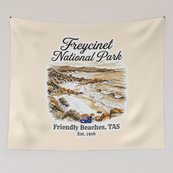 Item preview, Freycinet Friendly Beaches TAS designed and sold by EvergreenPark - Tee Studio.