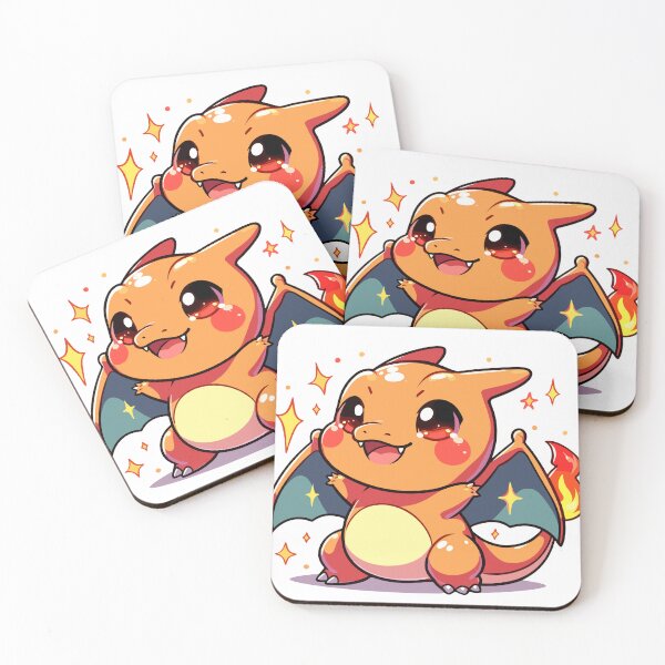 Item preview, Cute Chibi Fire Dragon | Sparkling Kawaii Dragon designed and sold by Mexdy.