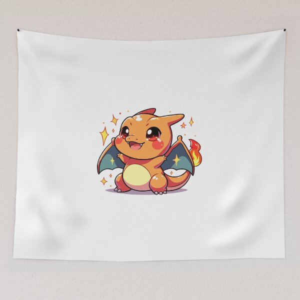 Item preview, Cute Chibi Fire Dragon | Sparkling Kawaii Dragon designed and sold by Mexdy.